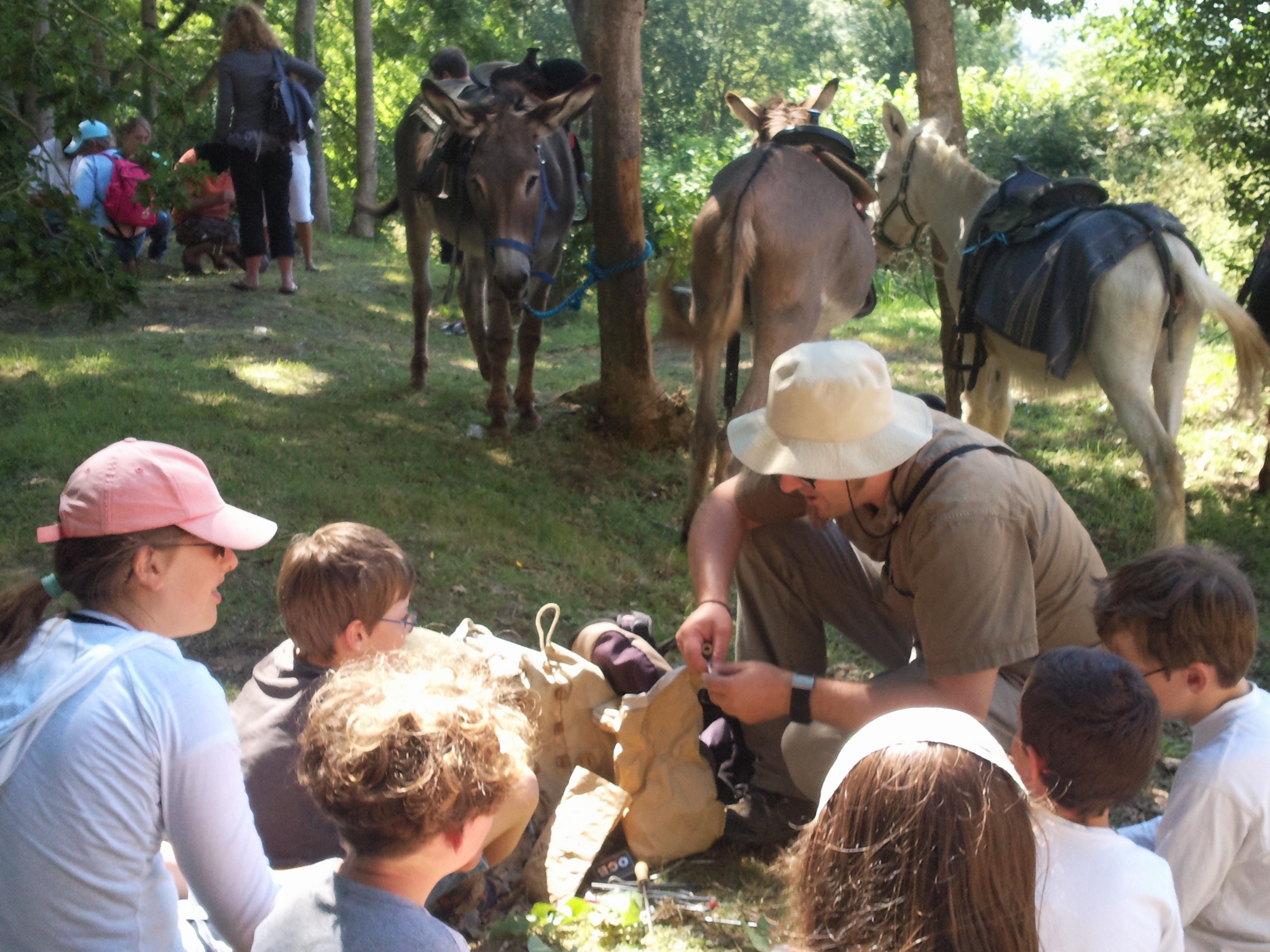 promenade equestre montée Mont castre avec atelier musique verte