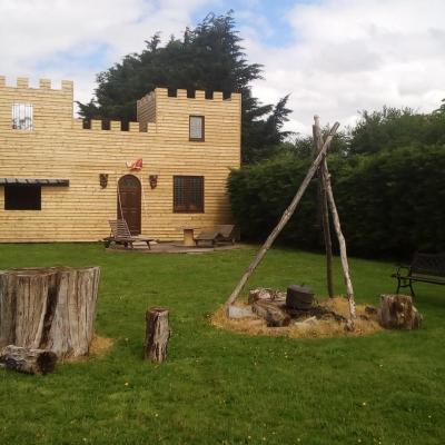 Chateau médiéval en bois