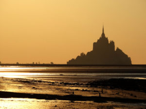 Le Mont-Saint-Michel coucher de soleil